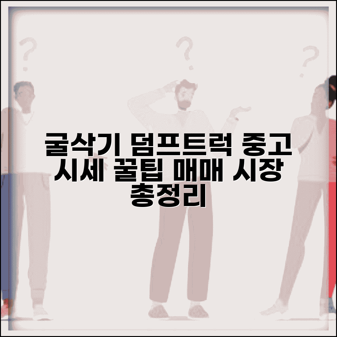 중장비 매매 시장 | 굴삭기 덤프트럭 중고 가격과 구매 팁