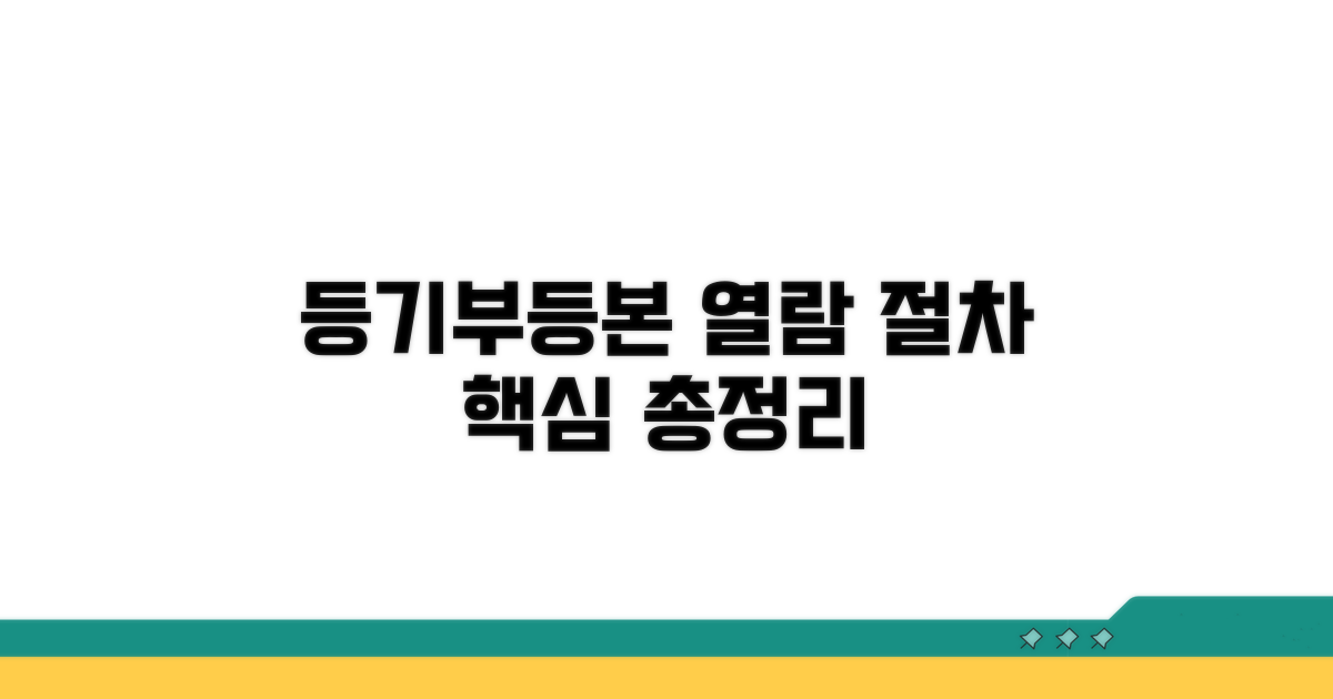 등기부등본, 실제 열람 절차 알아보기