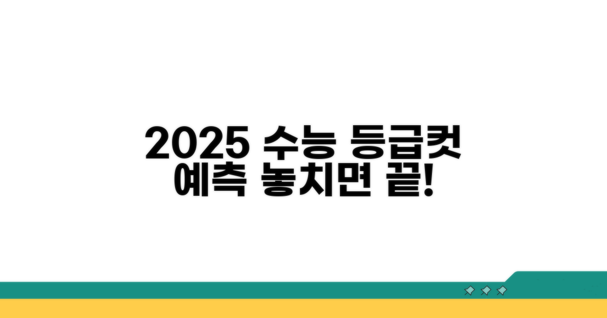 2025 수능 등급컷 예측