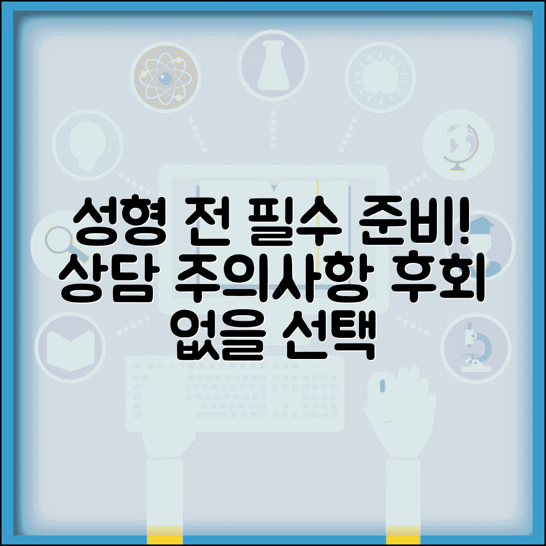 성형 전에 뭘 준비해야 하나요 | 성형 준비 | 상담 | 주의사항