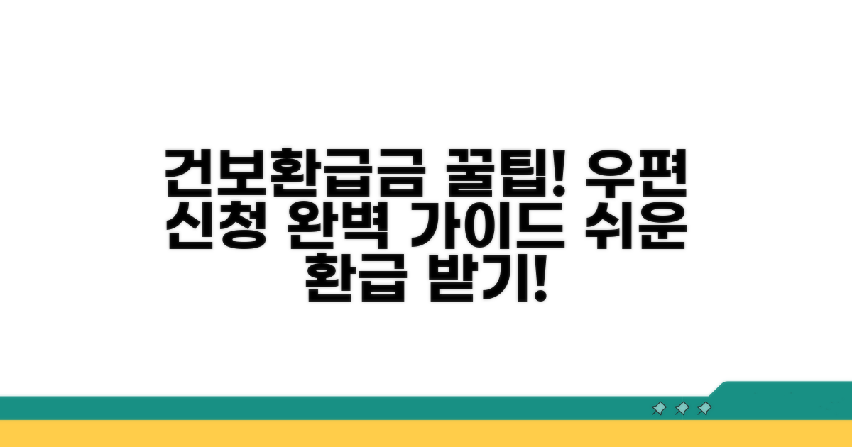 건강보험 환급금, 우편으로 신청하는 방법