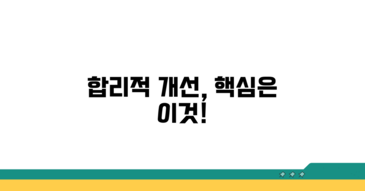 합리적인 개선, 무엇이 중요한가?