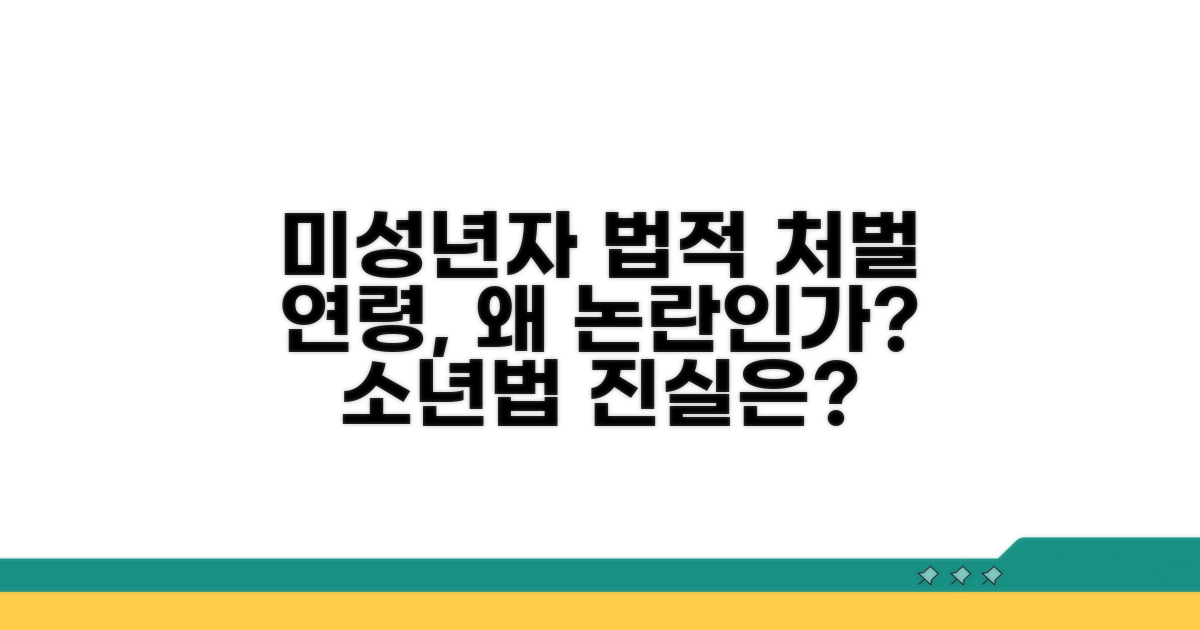 미성년자 법 집행 연령, 왜 논의되는가?