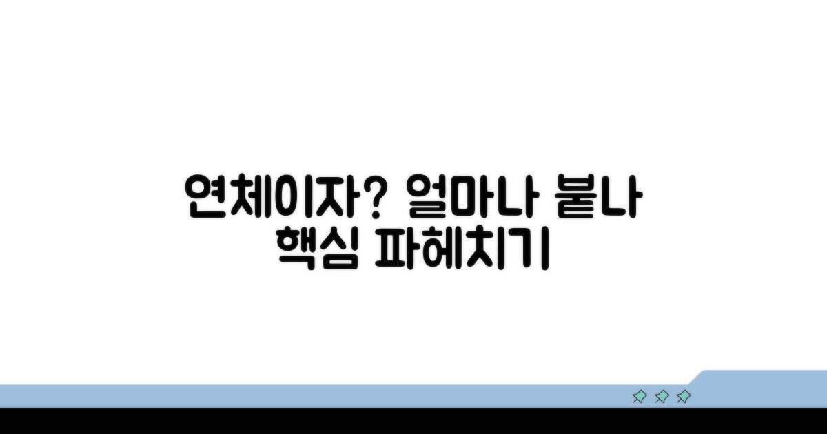 연체이자 얼마나 붙나? 핵심 파헤치기