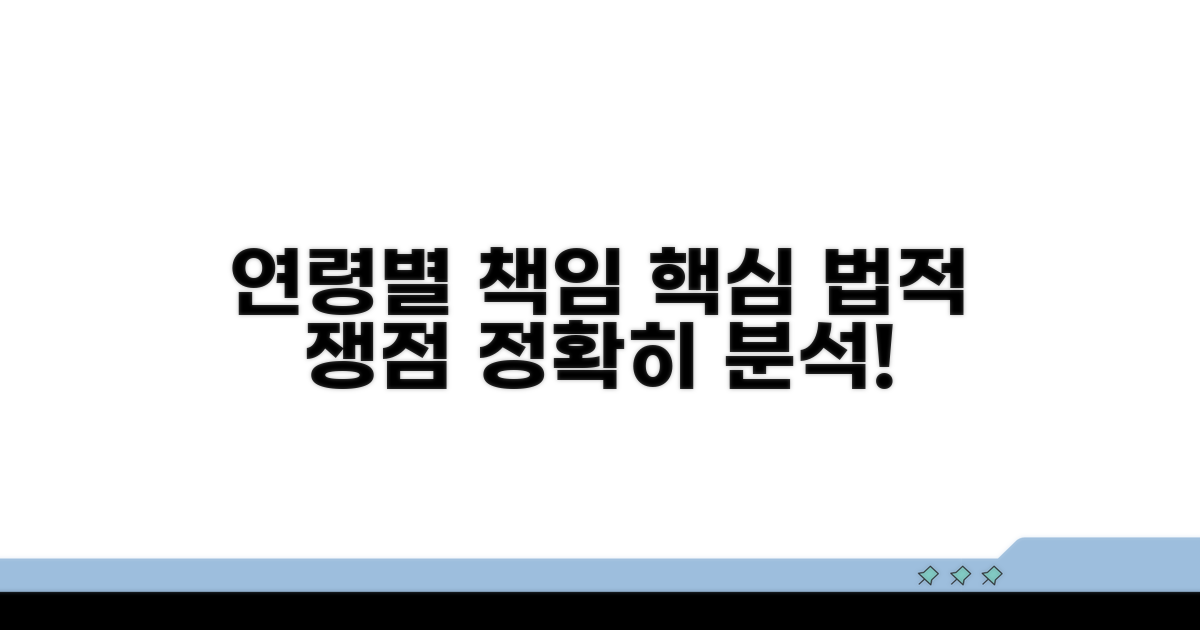 연령별 책임 기준과 법적 쟁점 분석