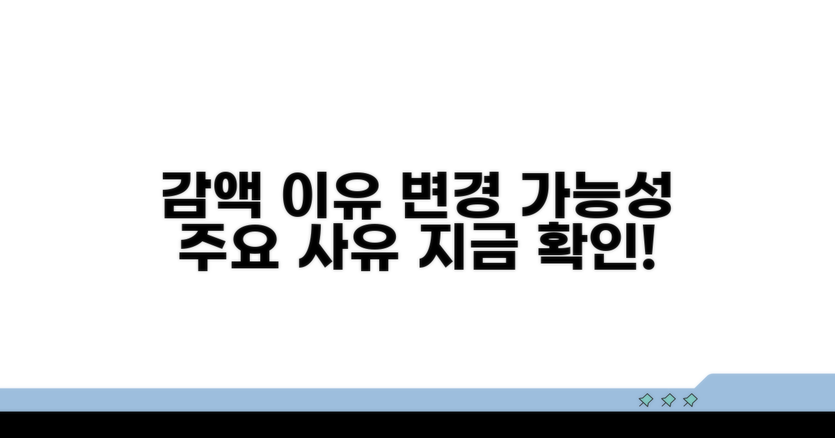 주요 감액 사유와 변경 가능성