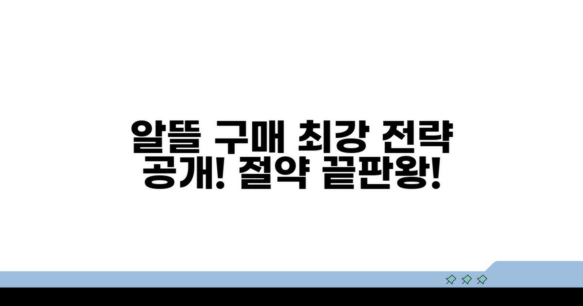 알뜰 구매 전략 완벽 가이드