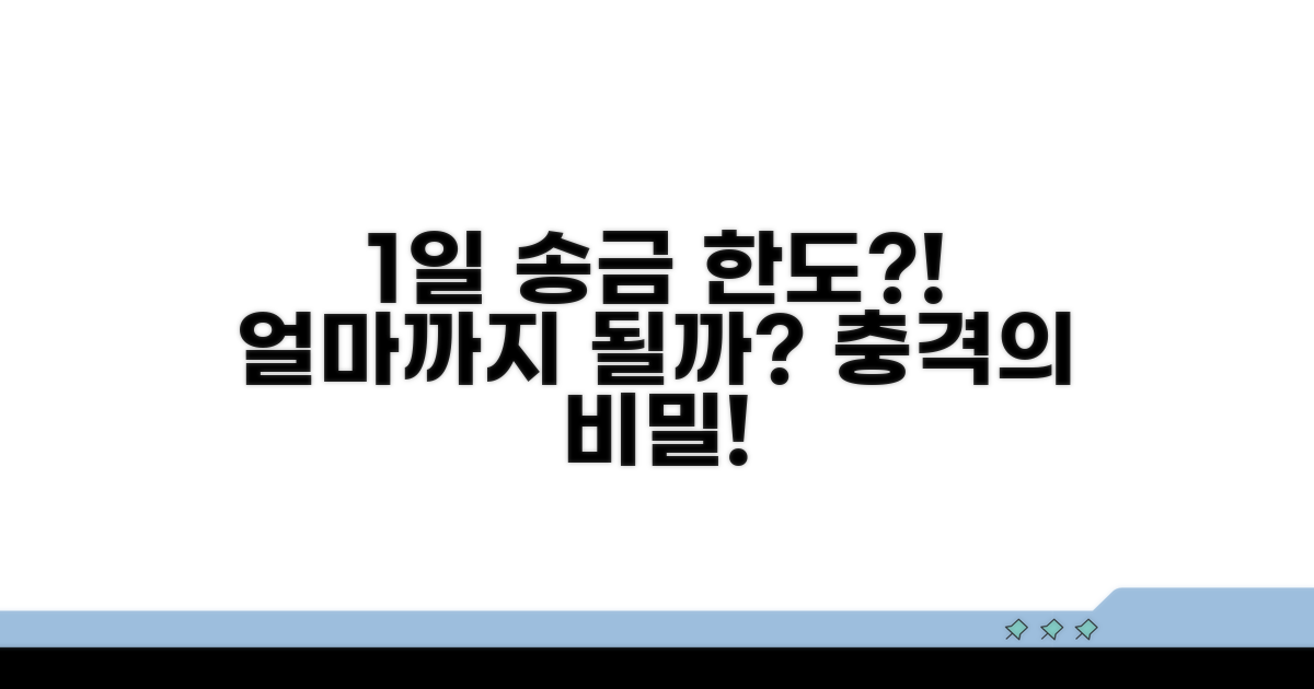 1일 송금 한도, 얼마까지 가능할까?