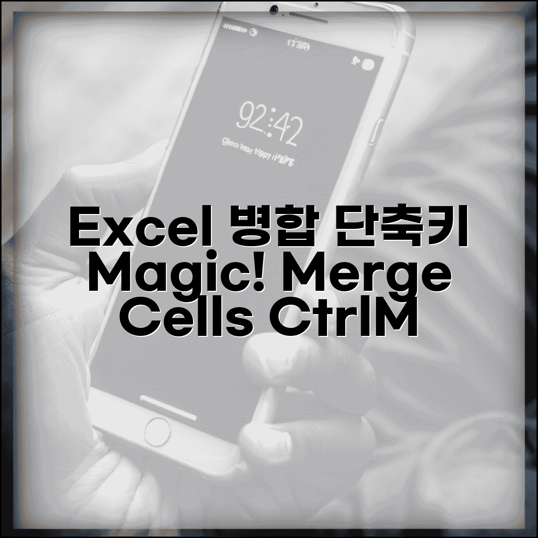 엑셀 셀병합 단축키 | Merge Cells 키보드 조합 빠른 병합 방법