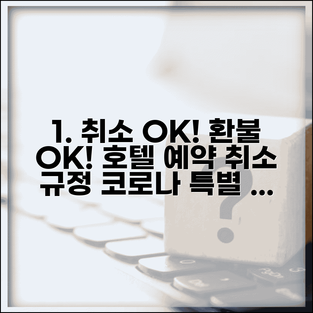 호텔 예약 취소 환불 | 호텔 예약 취소 정책과 코로나 특별 환불 규정