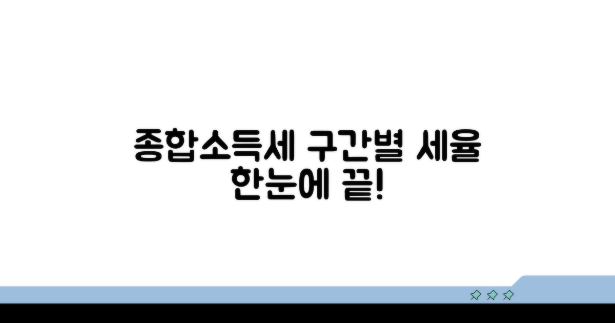종합소득세 구간별 세율 한눈에