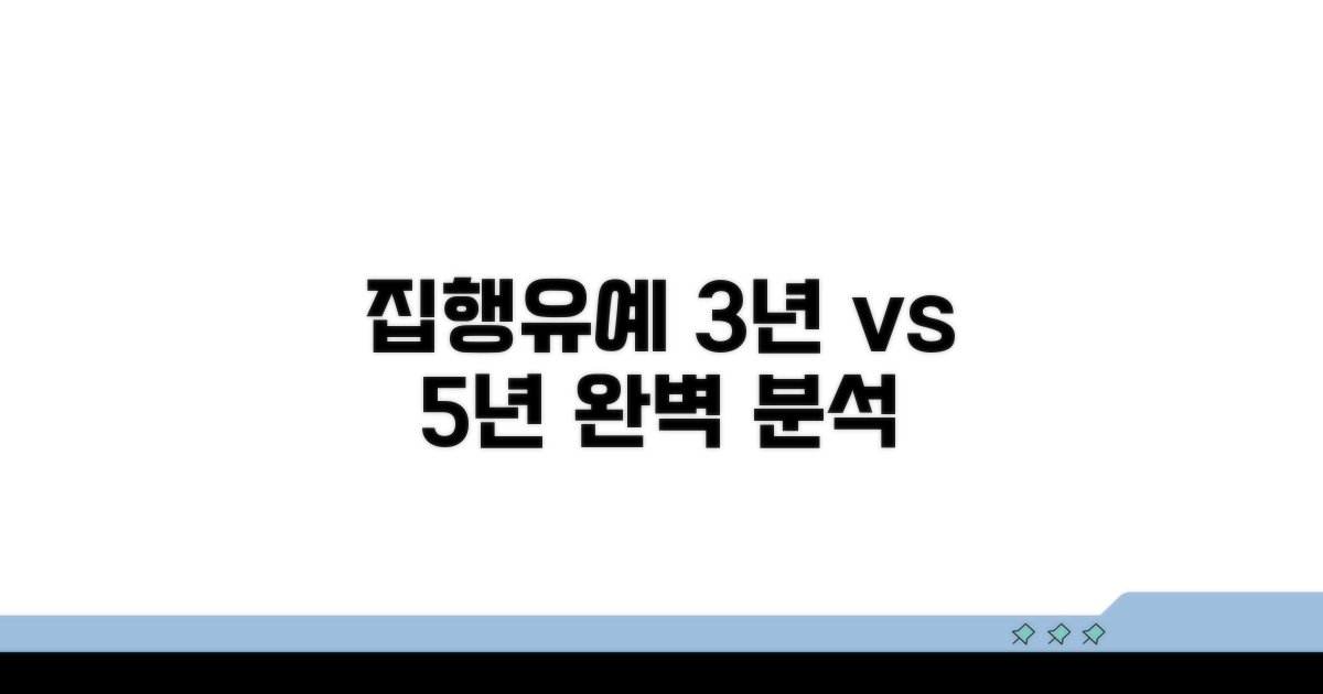 집행유예 3년, 5년 기준 완벽 분석