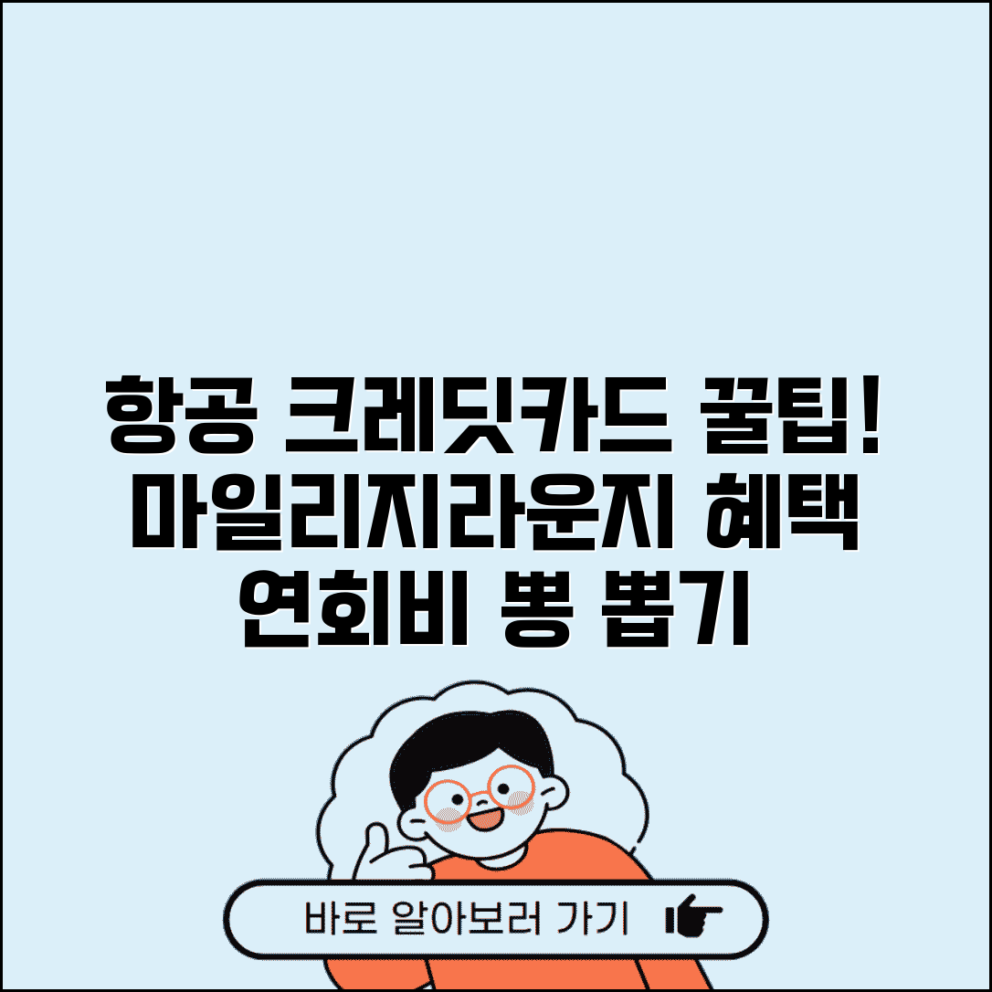 항공사 크레딧카드 혜택 활용 | 연회비 대비 마일리지 적립과 라운지 이용 혜택 분석