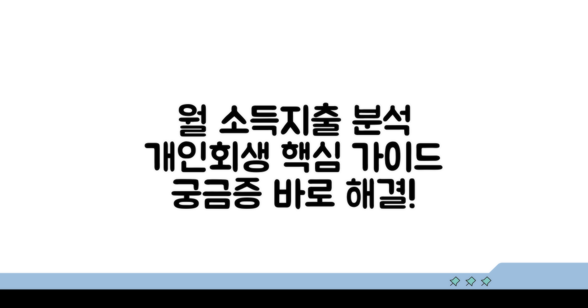 개인회생 월 소득과 지출 분석