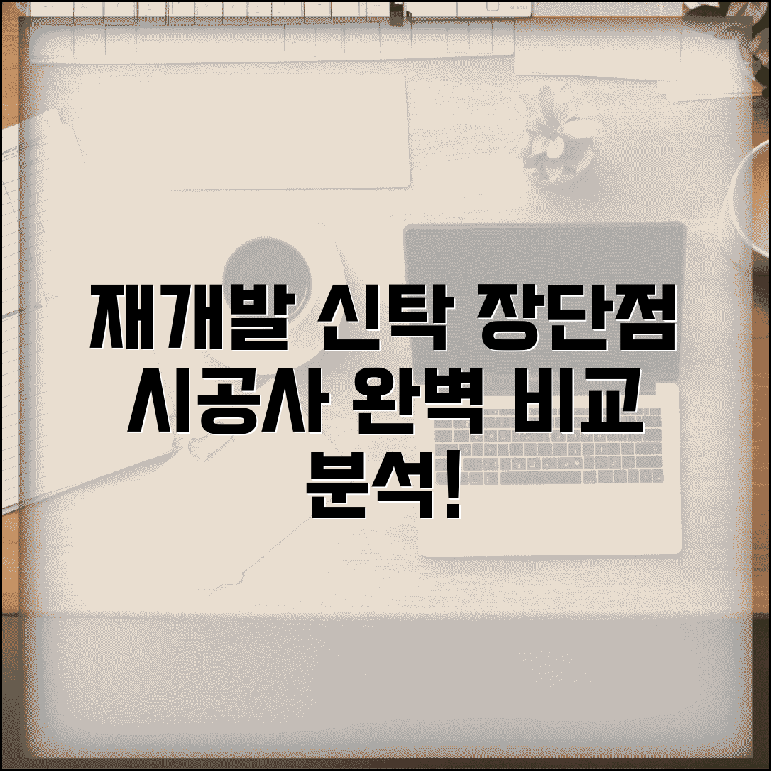 재개발 신탁방식 장단점과 시공사 비교 분석