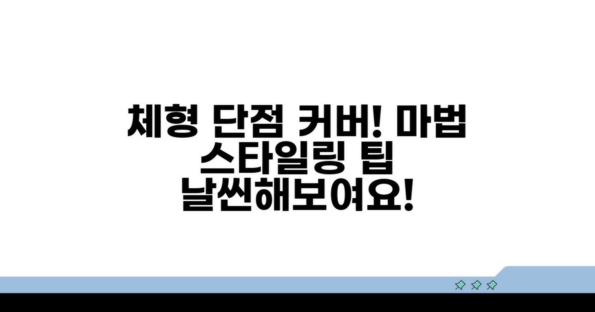 체형 단점 커버! 마법 같은 스타일링 팁