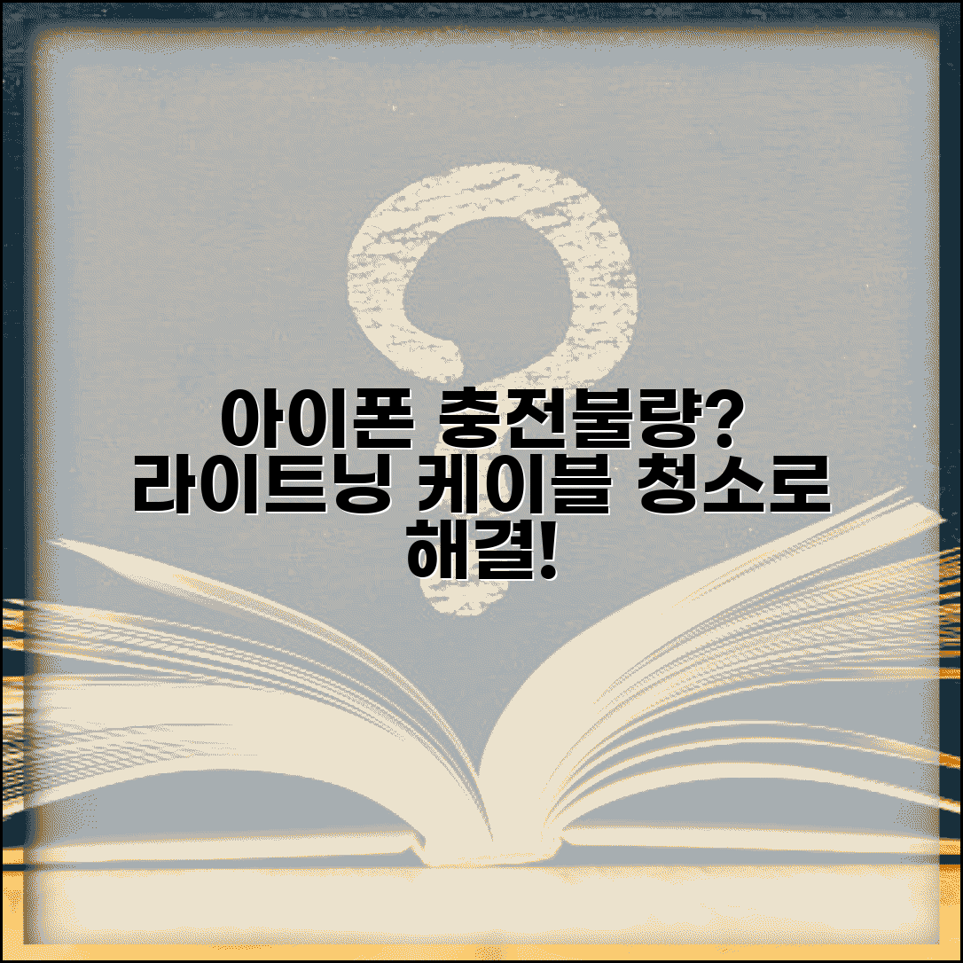 아이폰 충전 불량 원인 점검과 라이트닝 케이블 청소 방법