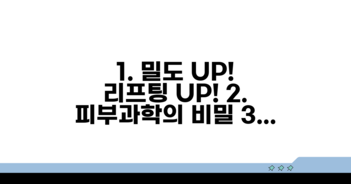 밀도와 리프팅, 피부과학 원리