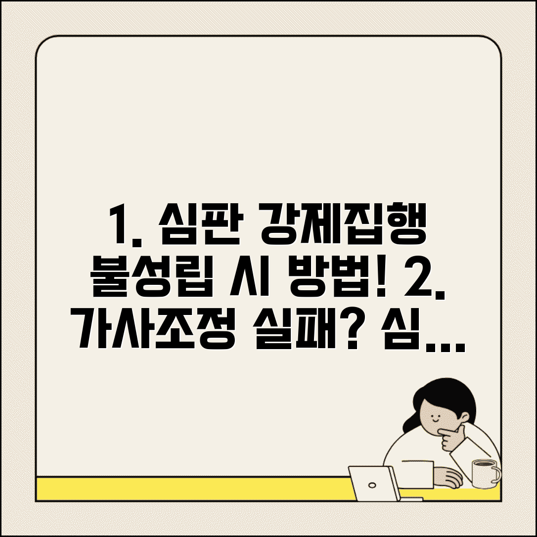 가사조정 불성립시 심판과 강제집행 방법