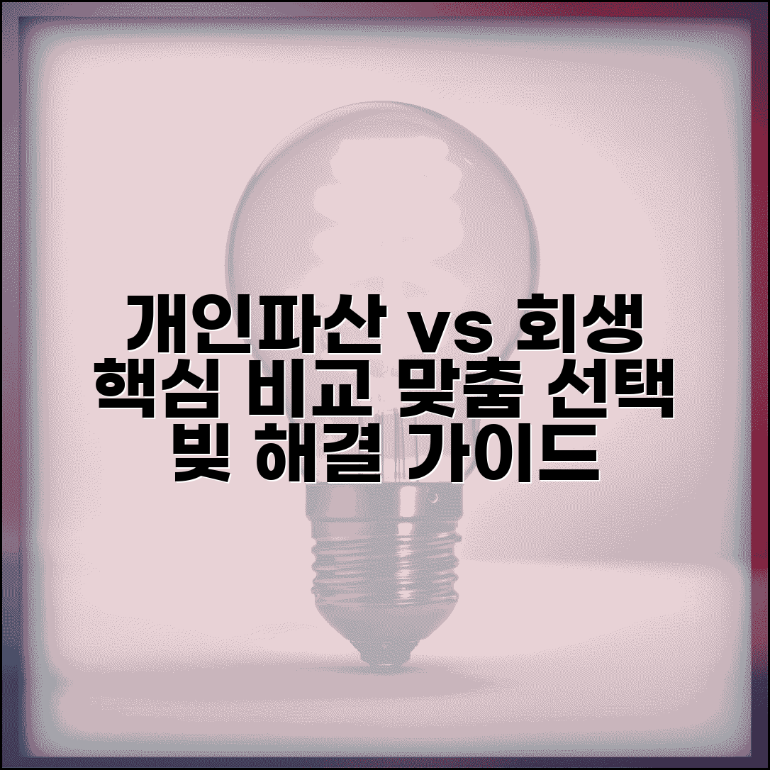개인파산 개인회생 차이점 분석 | 나에게 맞는 채무조정 선택 가이드