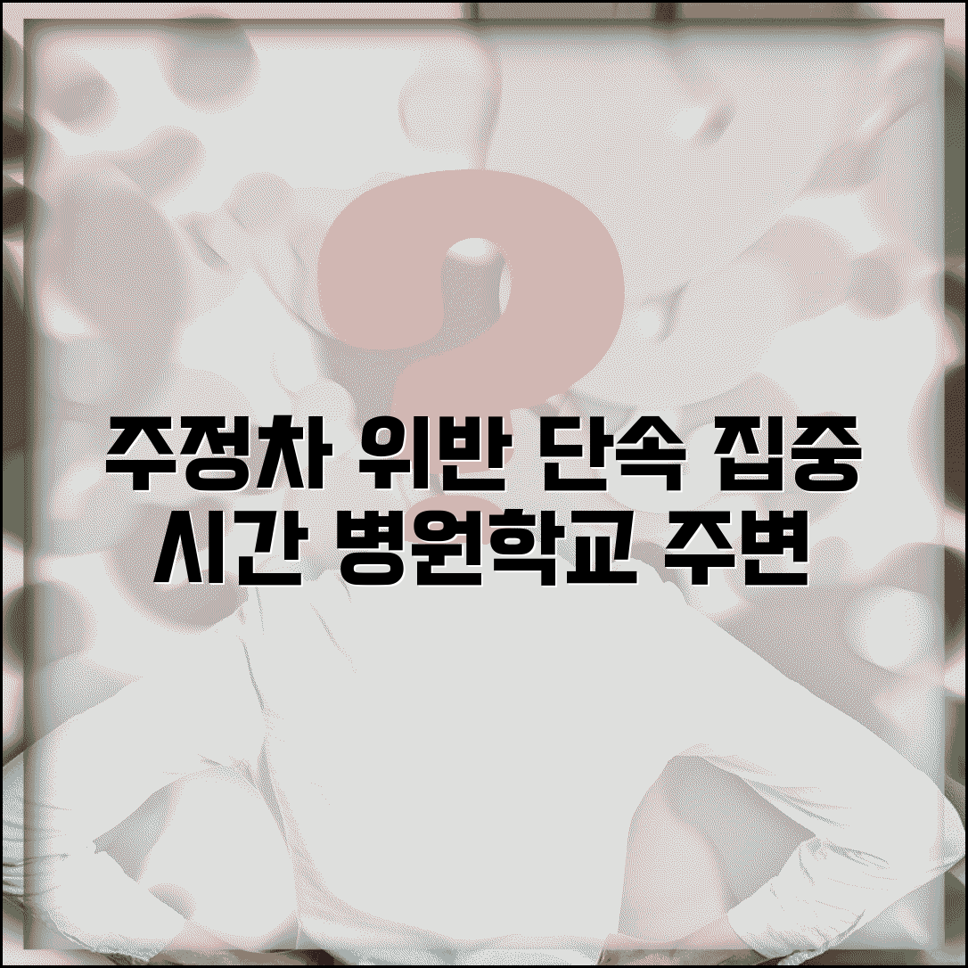 주정차 위반 단속시간 집중 구간 | 병원 학교 관공서 주변 단속 강화 시간 및 방법 총정리