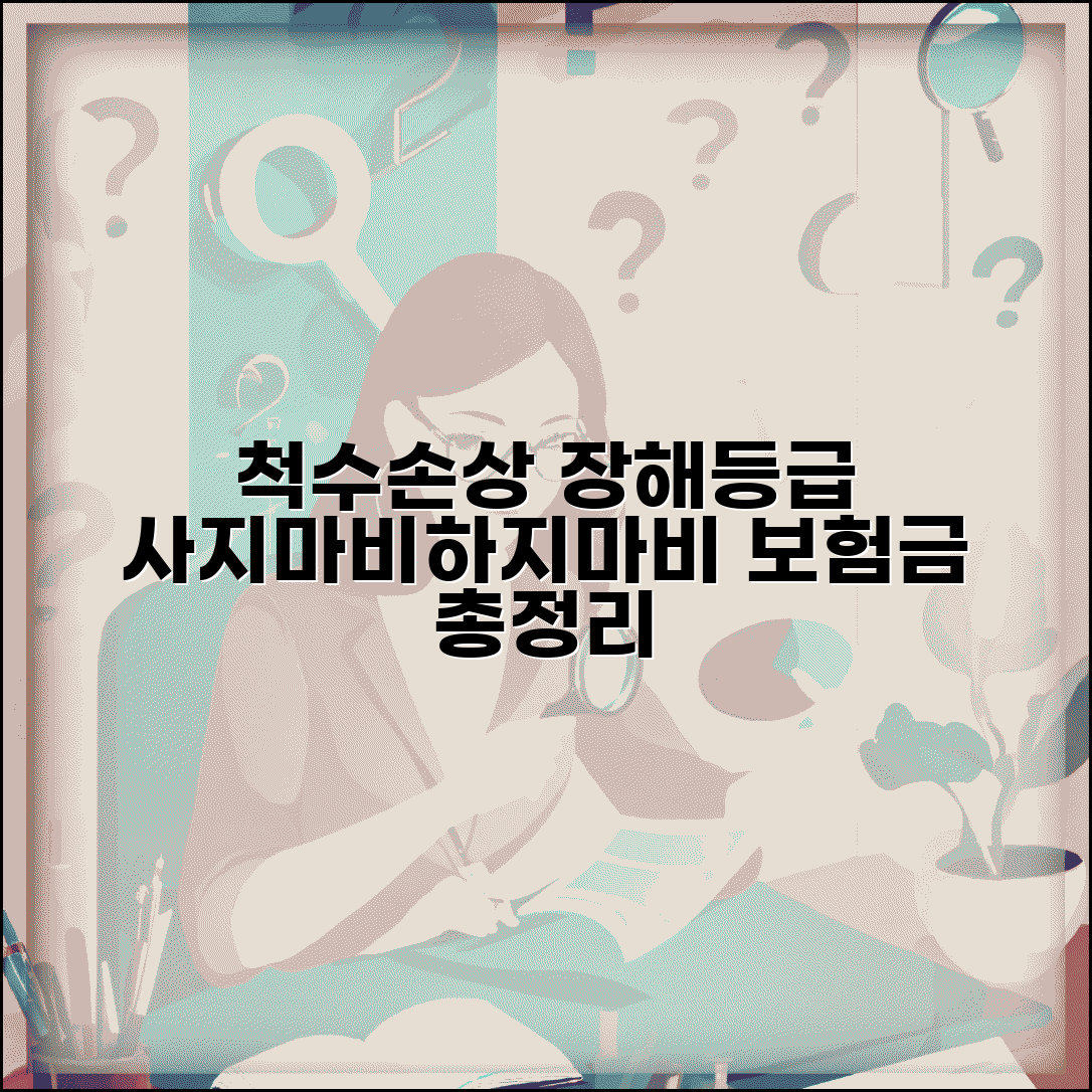 척수 손상 장해 등급 판정 기준 | 사지마비 하지마비 척수 손상 장해 보험, 조건 및 후기 총정리