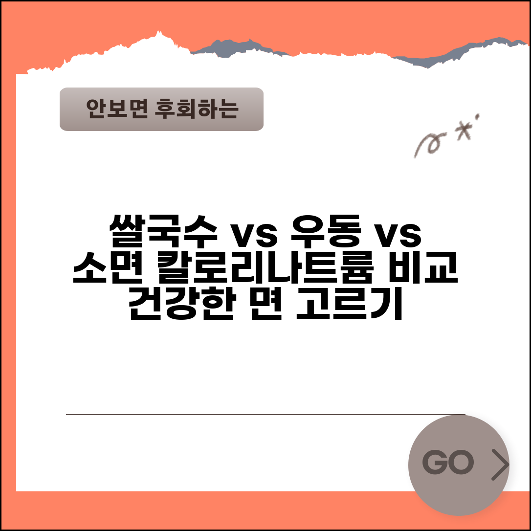 쌀국수 우동 소면 칼로리 나트륨 함량표 | 건강한 면류 선택법 및 칼로리 비교