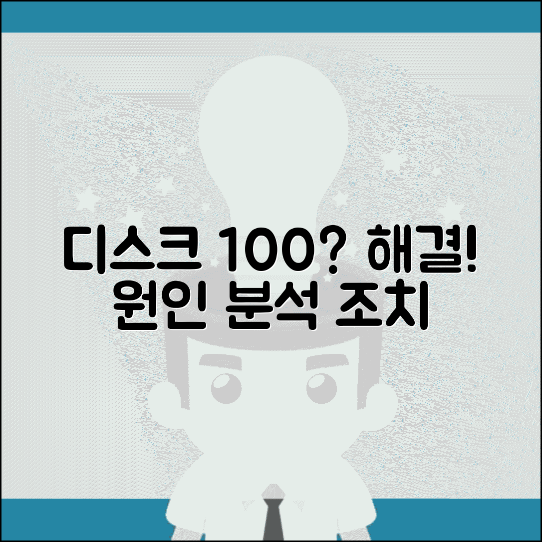 디스크 100% 사용률 해결법 | 디스크 사용량 높음 원인 분석 및 조치 방법
