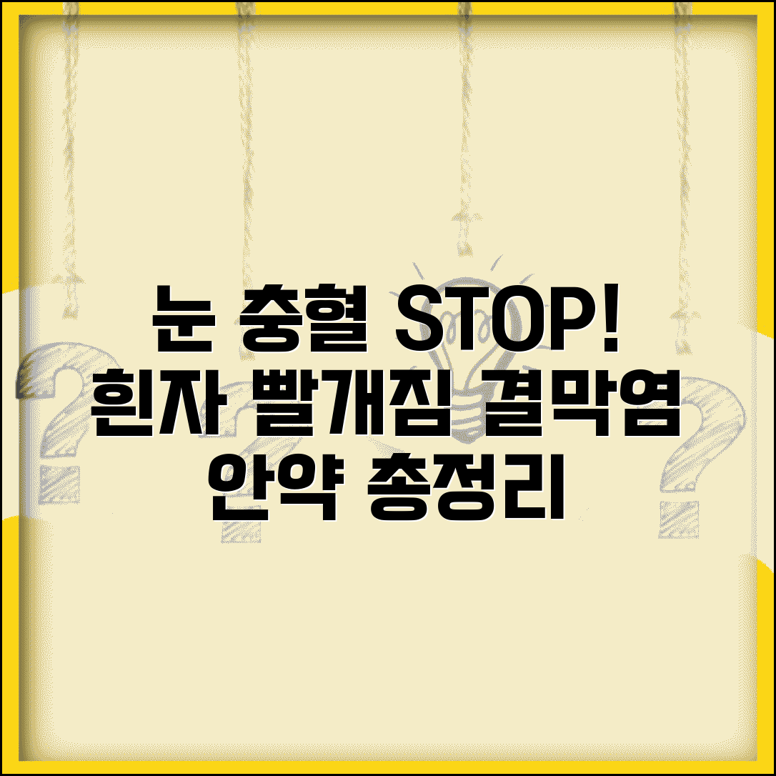눈 충혈 원인 | 흰자 빨개짐 결막염 안약 사용법, 증상별 안약 사용법 총정리