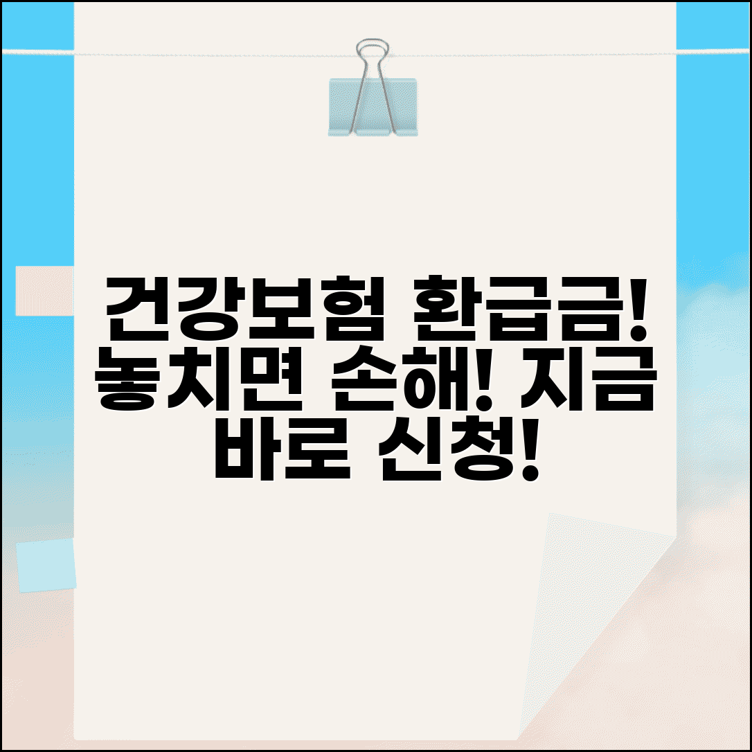 국민건강보험 환급금 받는 법 | 건강보험료 과납 환급 신청 방법 및 절차 총정리