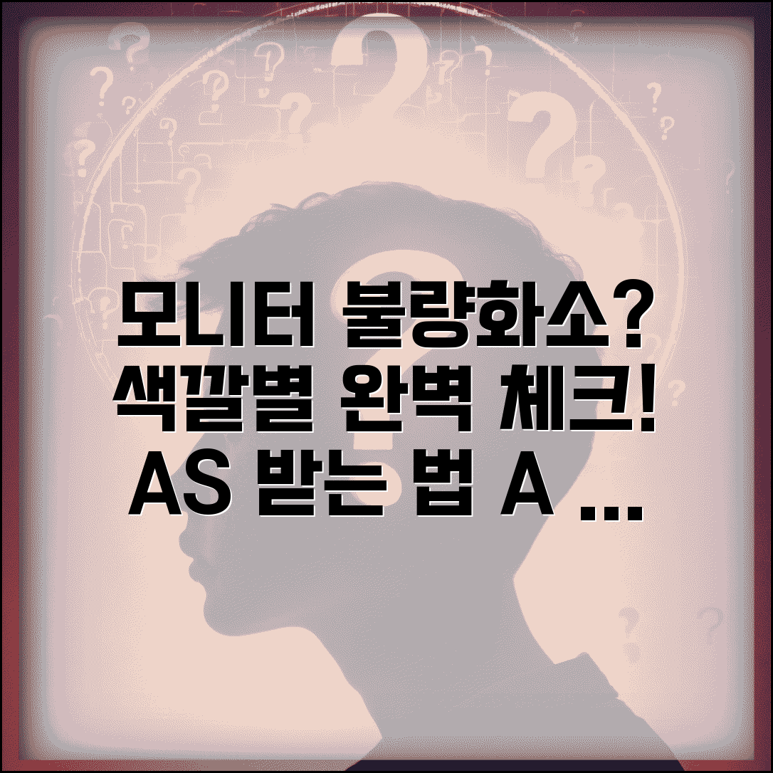 모니터 불량화소 테스트 방법 | 색상별 확인법 | 보증 수리 받는 조건과 절차