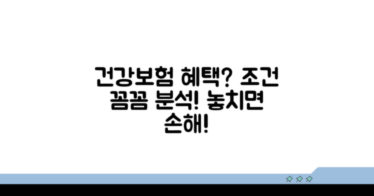 건강보험 적용 조건 상세 분석