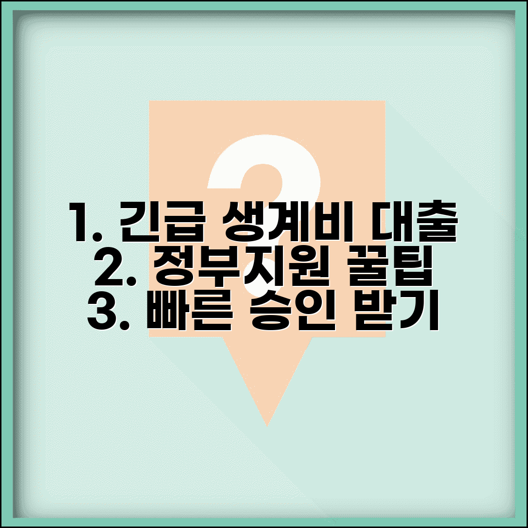 소액생계비 긴급대출 신청 방법 | 정부지원 프로그램 | 빠른 심사 받는 팁