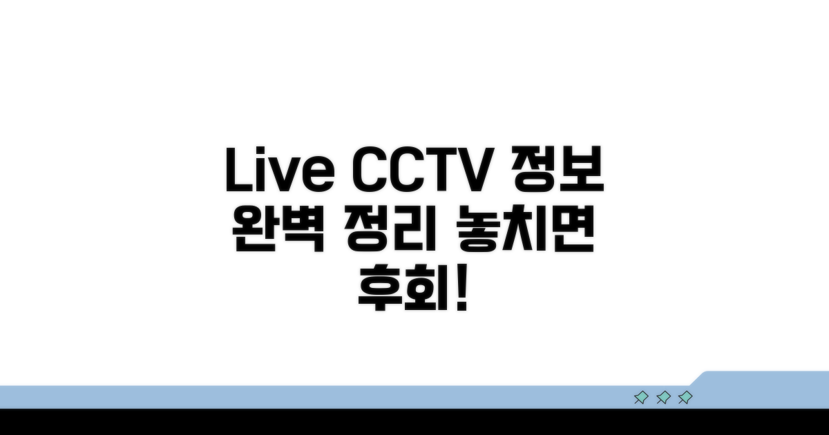 실시간 CCTV 정보 완전정리