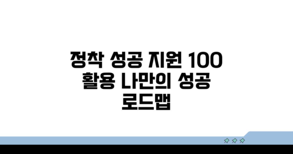 성공적인 정착을 위한 지원 활용법