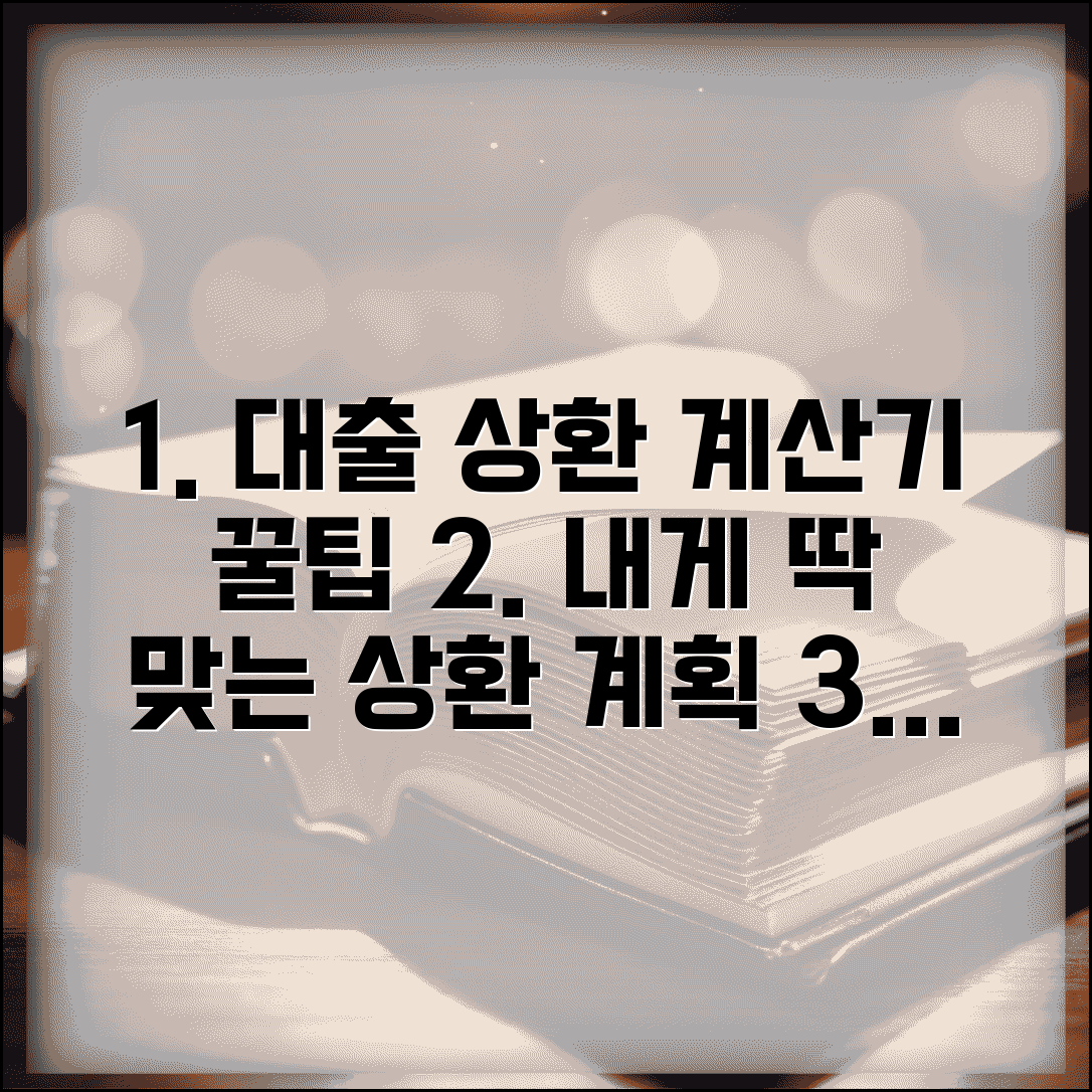대출금상환계산기 활용 가이드 | 맞춤형 상환 계획 | 금융 부담 최소화 시뮬레이션