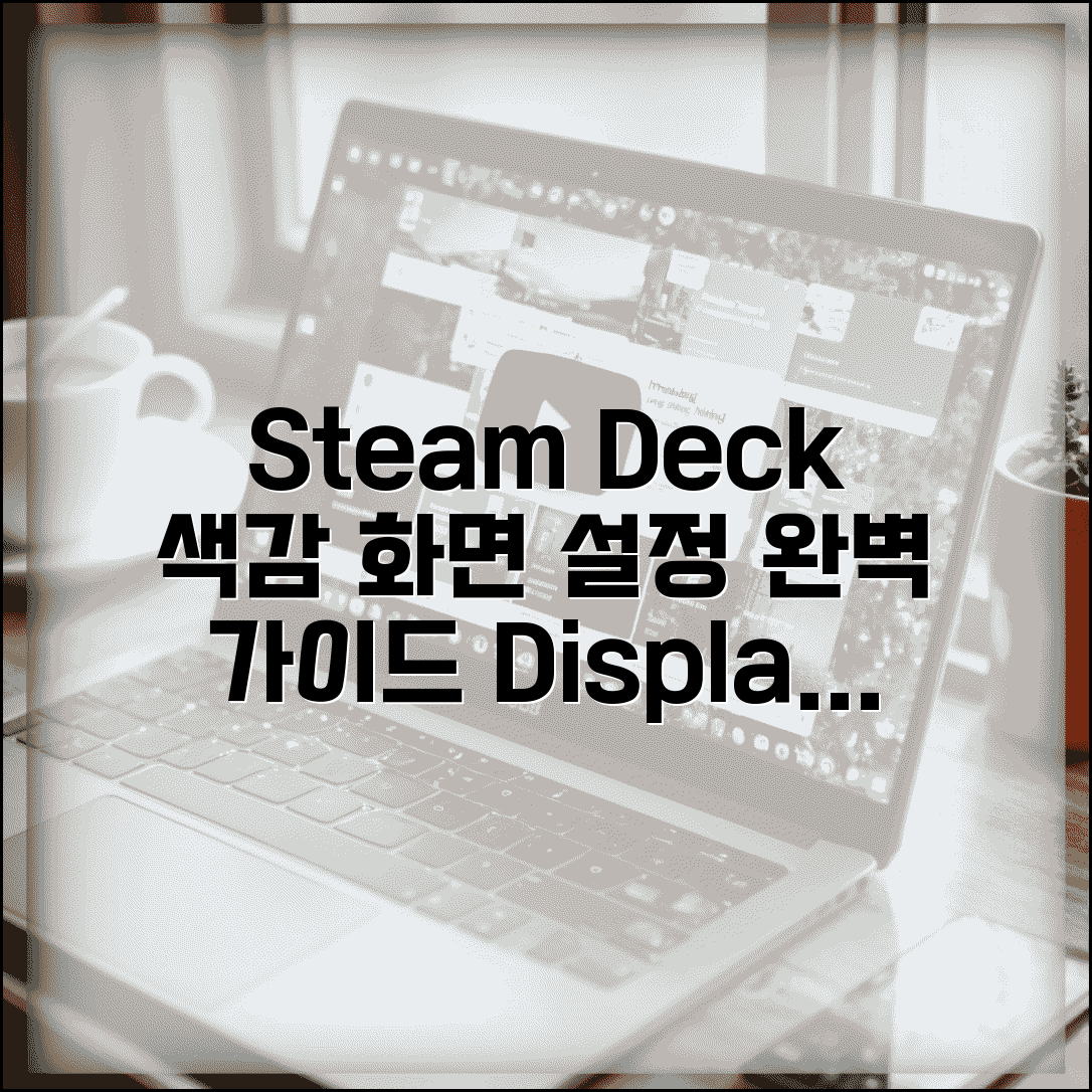 Steam Deck 화면 색감 조정 | 스팀덱 디스플레이 설정