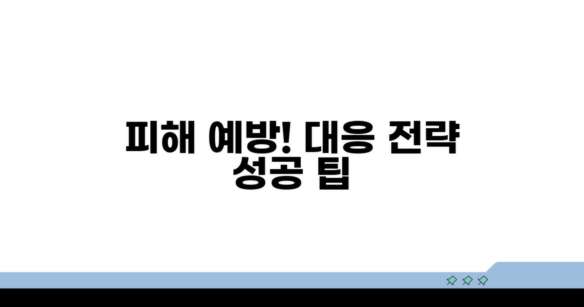 피해 예방과 대응 전략 팁