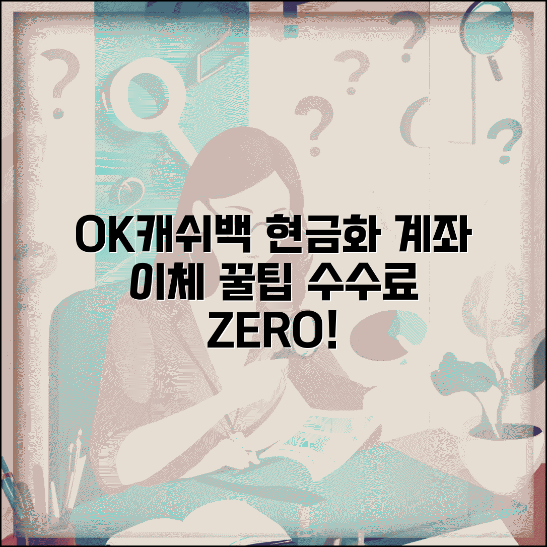 OK캐쉬백 현금 출금 방법 | OK캐쉬백 계좌 이체 수수료 한도 가이드