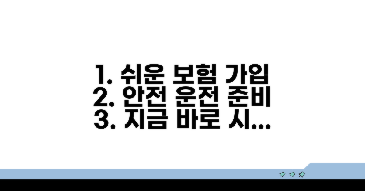 안전 운전 위한 보험 가입 절차