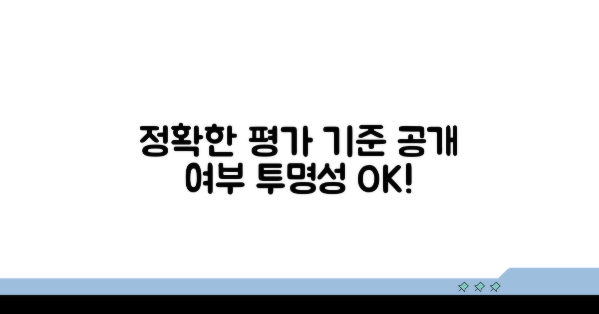 정확한 평가 기준과 공개 여부