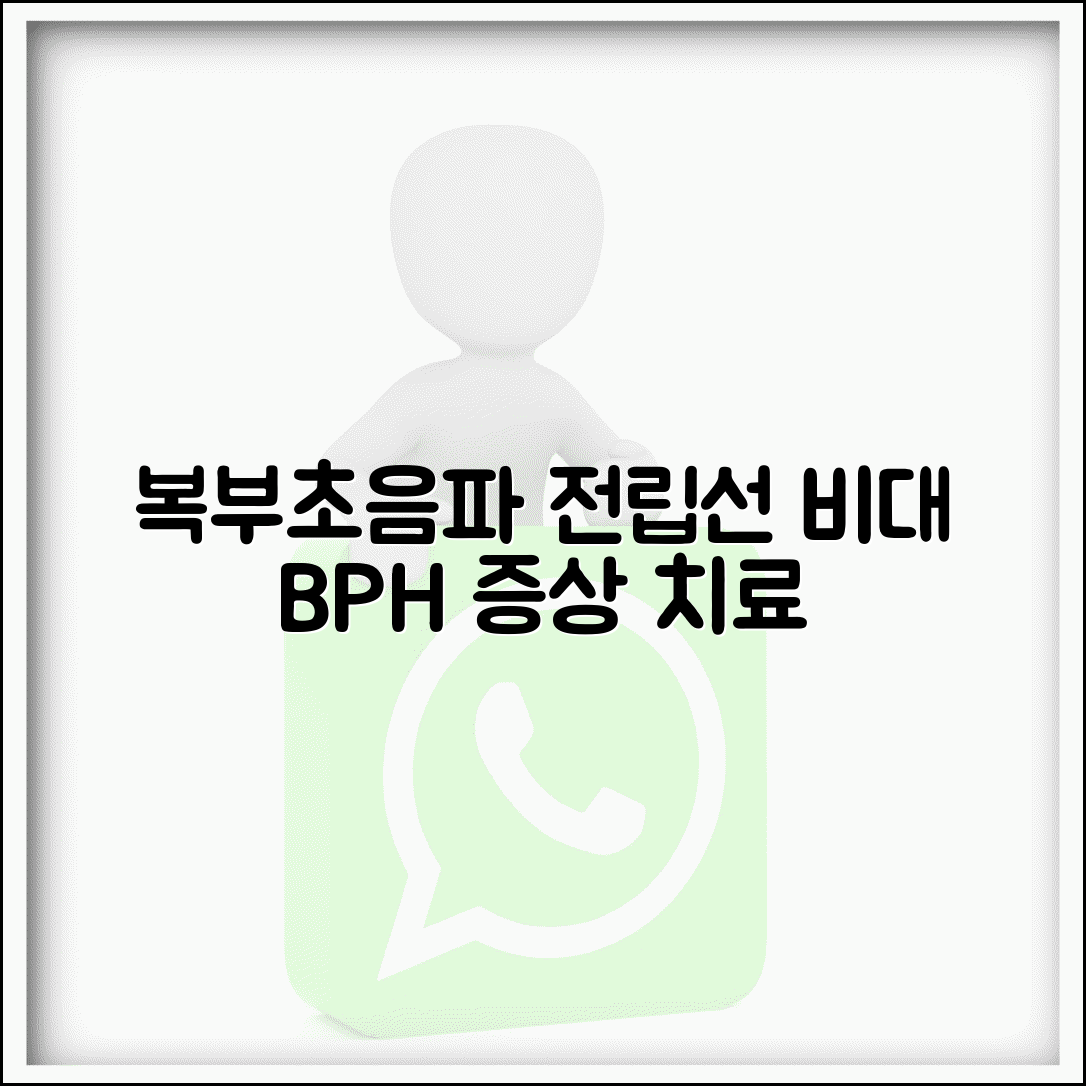 복부초음파 전립선 비대 소견 | 전립선 크기 비대증 BPH 증상 치료