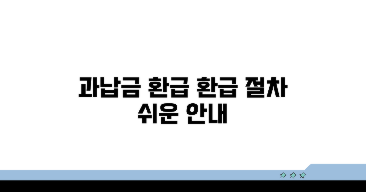 과납금 환급 절차 상세 안내