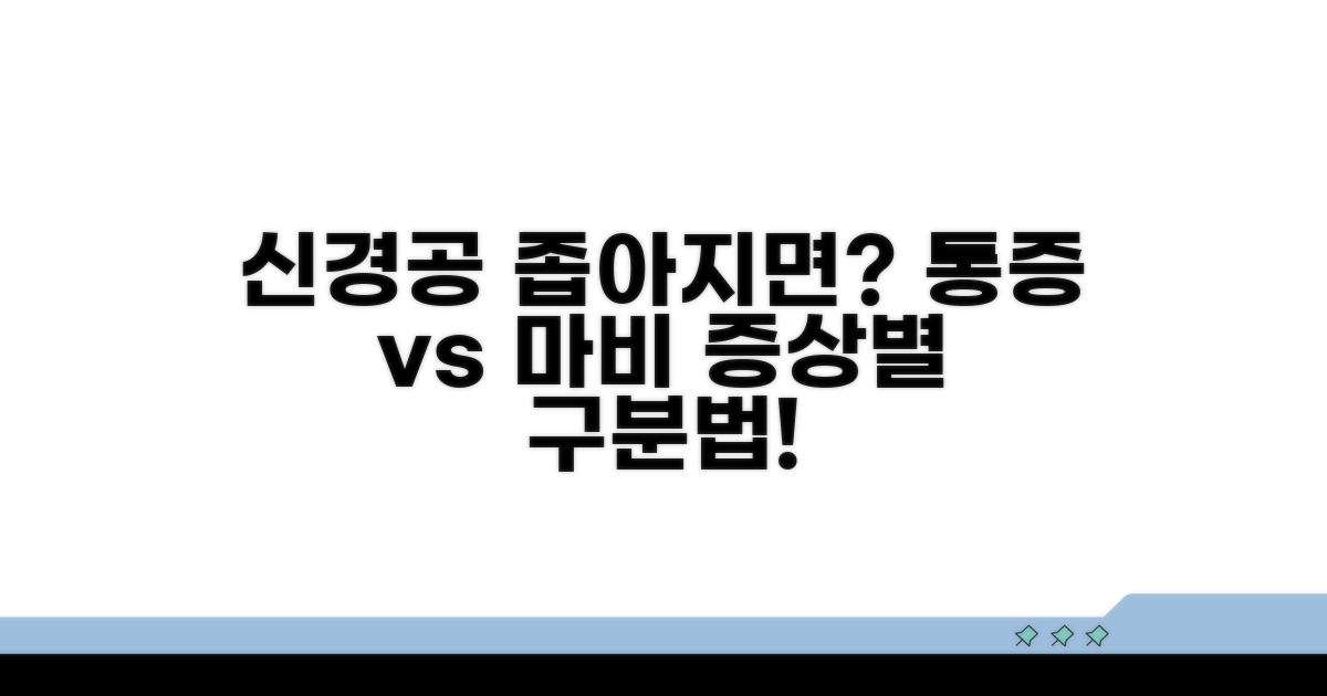 신경구멍 협착 압박 정도별 증상