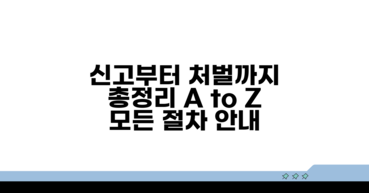 신고부터 처벌까지 절차 안내