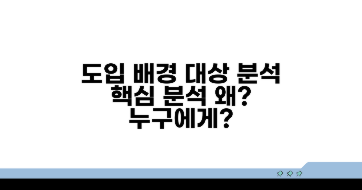 도입 배경과 적용 대상 분석