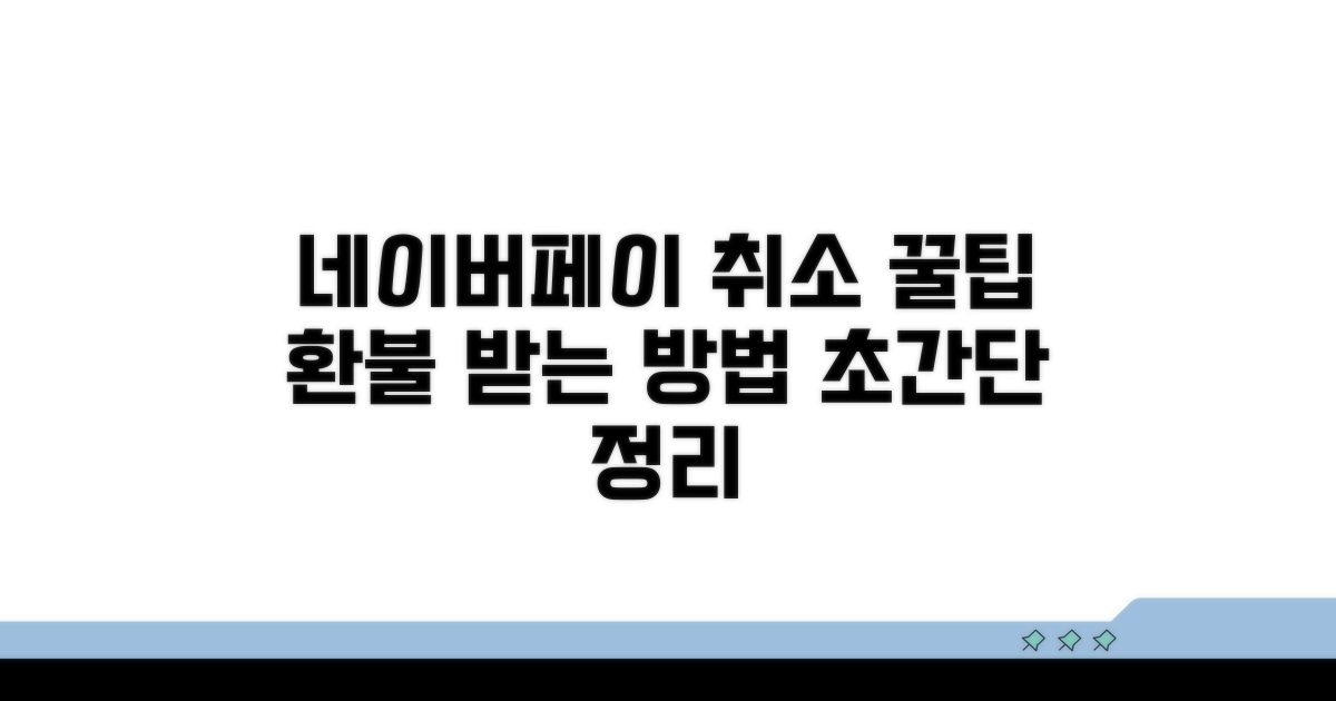 네이버페이 취소 방법 완벽 정리
