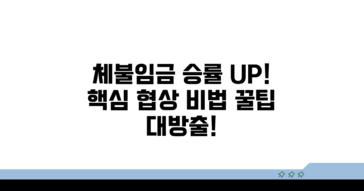 체불임금 협상 유리하게 이끄는 요령