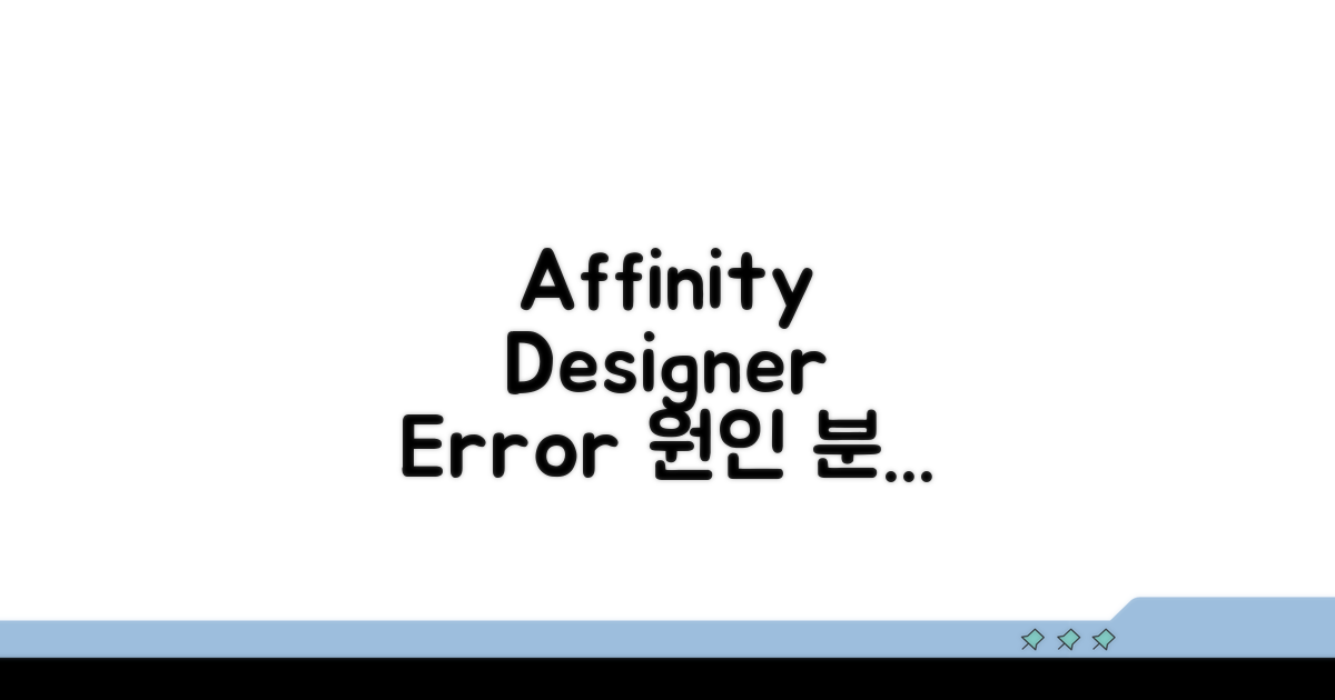 Affinity Designer 오류 원인 파악하기