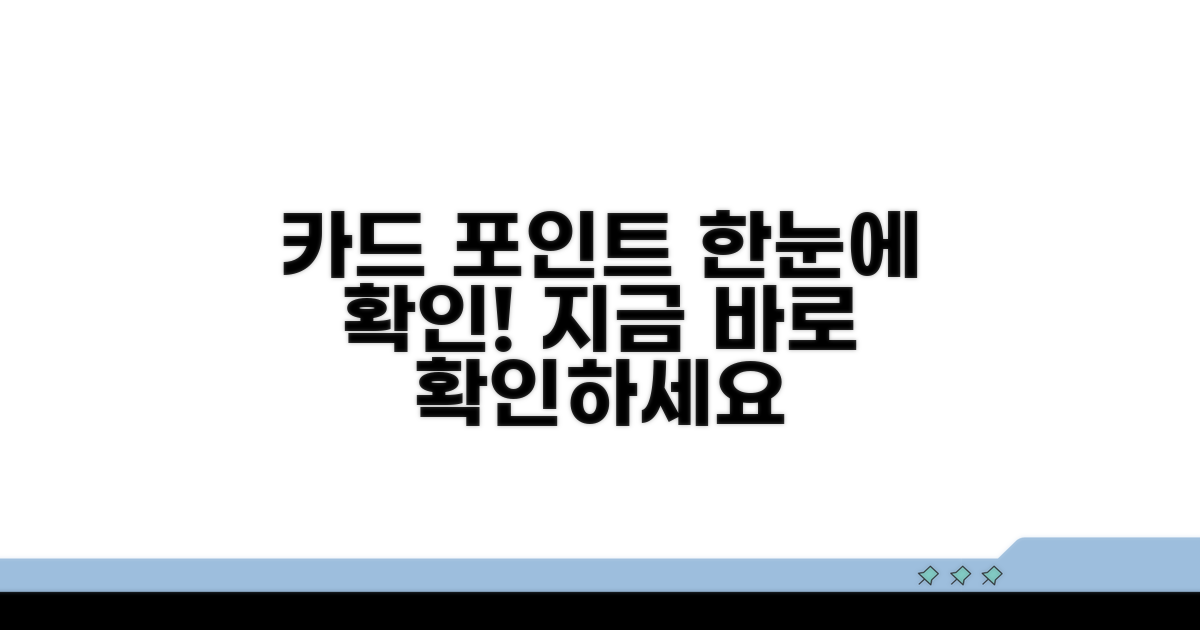 카드사별 포인트 확인 방법